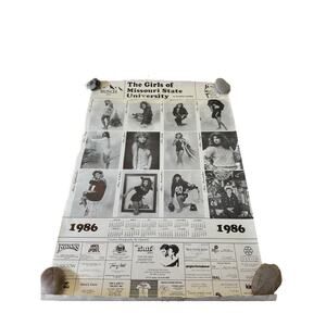 1986 The Girls of Missouri State University Calendar – Busch Beer / Kappa Alpha